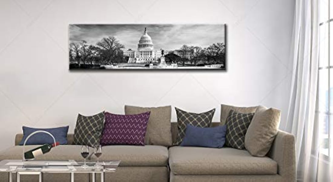 Lienzo decorativo para pared, diseño de paisaje urbano