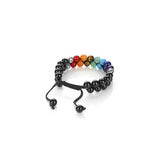 Pulseras y tobilleras de cuentas de chakras con 7 cristales