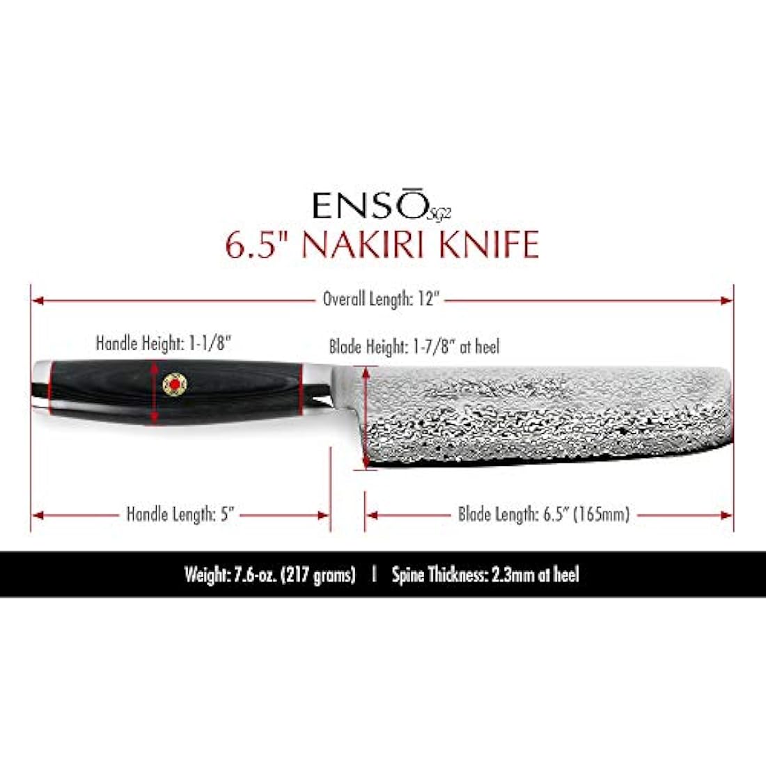 Enso Cuchillo – fabricado en Japón – 101 capa de Damasco