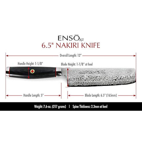 Enso Cuchillo – fabricado en Japón – 101 capa de Damasco