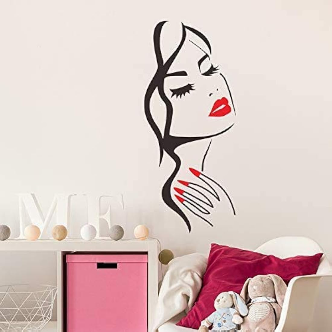 Calcomanías de pared para salón de belleza