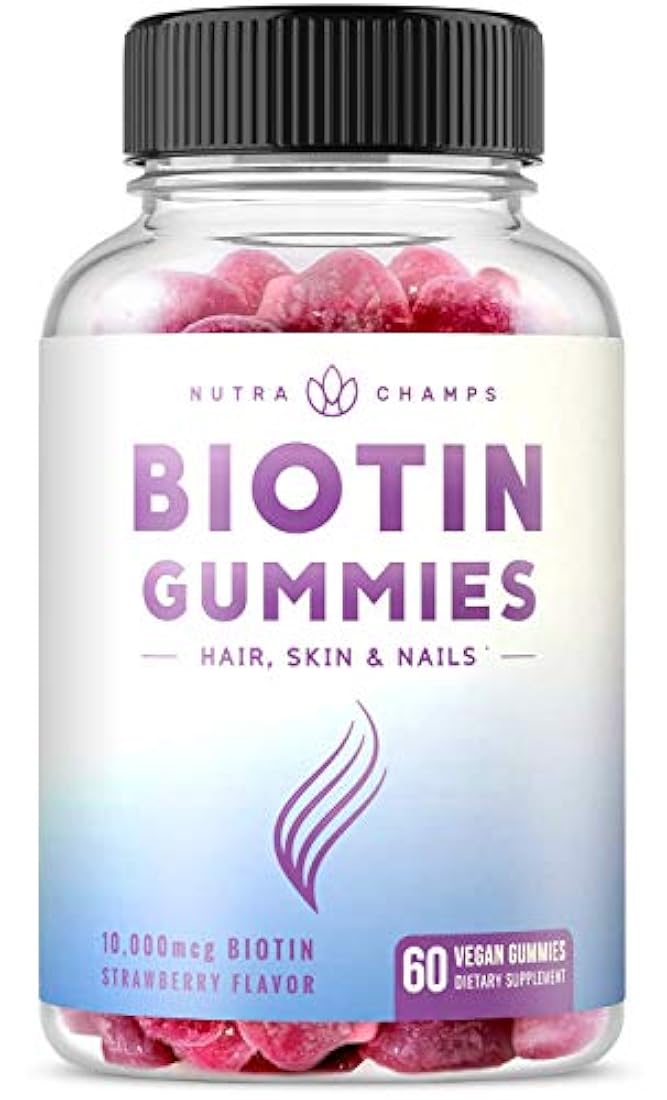 Gomitas de Biotin 10.000 mcg para cabello saludable, piel