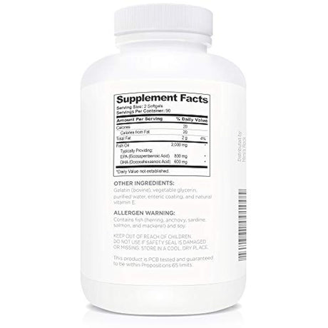 Aceite de pescado con Vitaminas Omega 3