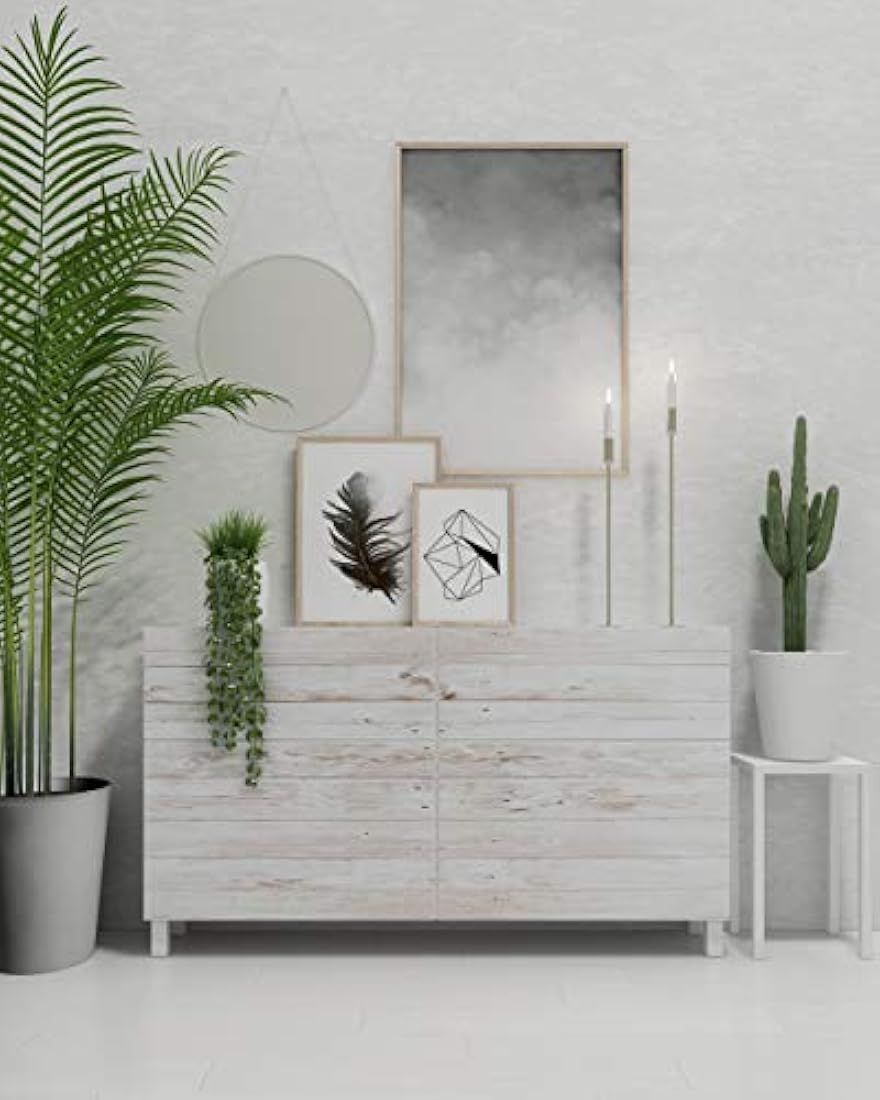 Abyssaly Papel pintado de madera autoadhesivo para pared