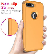 Diverbox Funda para iPhone 8 Plus, iPhone 7 Plus [a prueba de golpes] [a prueba de gotas] [a prueba de polvo], funda de protección resistente para Apple iPhone 8 Plus y 7 Plus (amarillo)