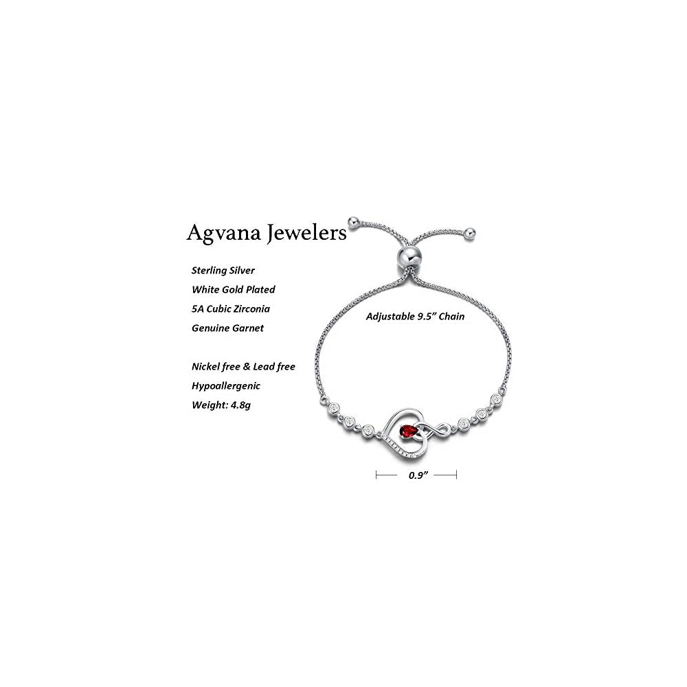 Pulseras AGVANA de corazón para mujer