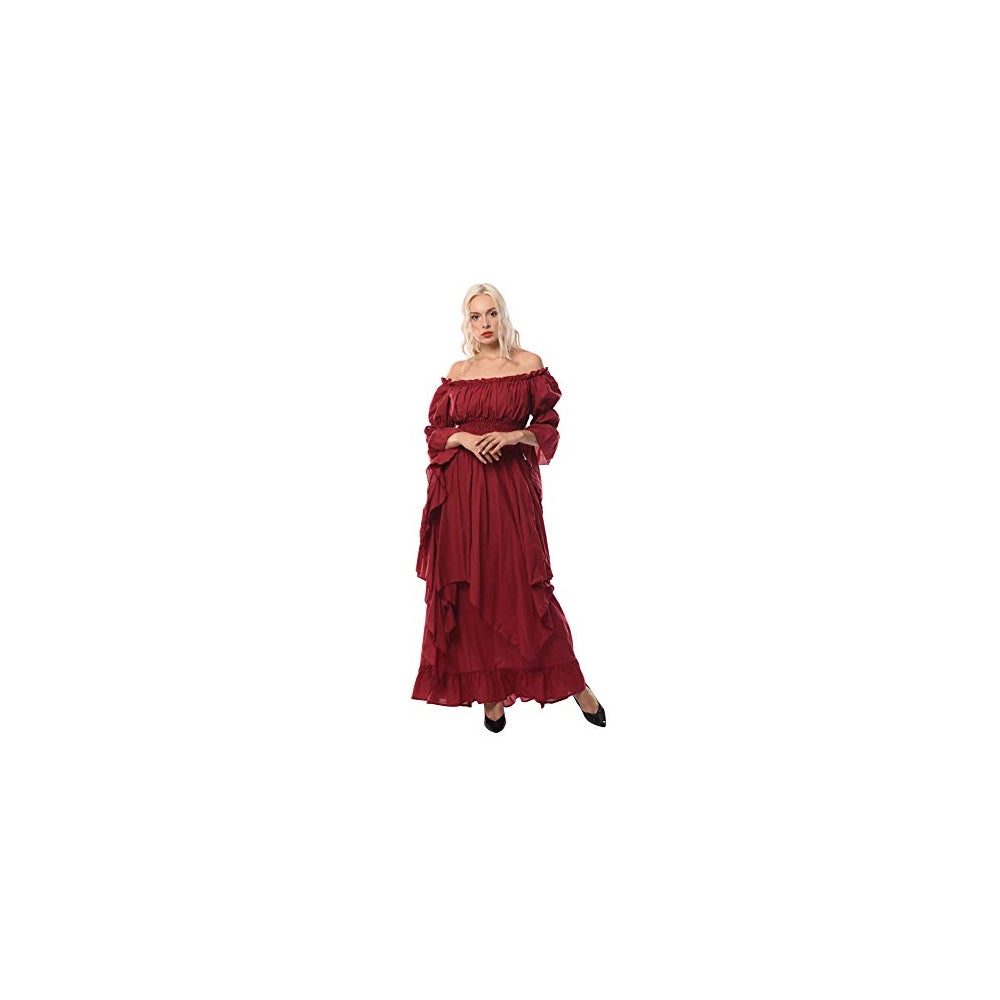 Disfraz Vestido victoriano novia medieval talla XX-L/3X-L
