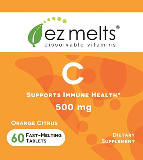 EZ se derrite C, 500 mg, Dissolving Vitaminas, Zero Azúcar