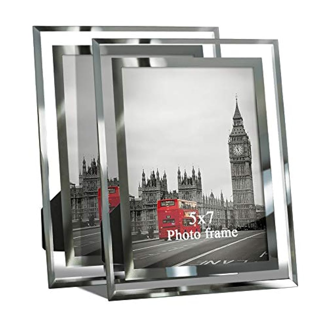 Giftgarden - Marco de fotos de cristal para decoración del hogar, Vidrio, 5X7, 5x7