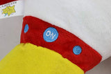 Cohete rojo de peluche con luz LED