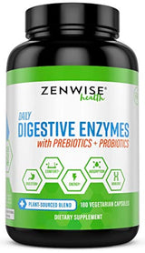 Enzimas digestivas más prebióticos y probióticos