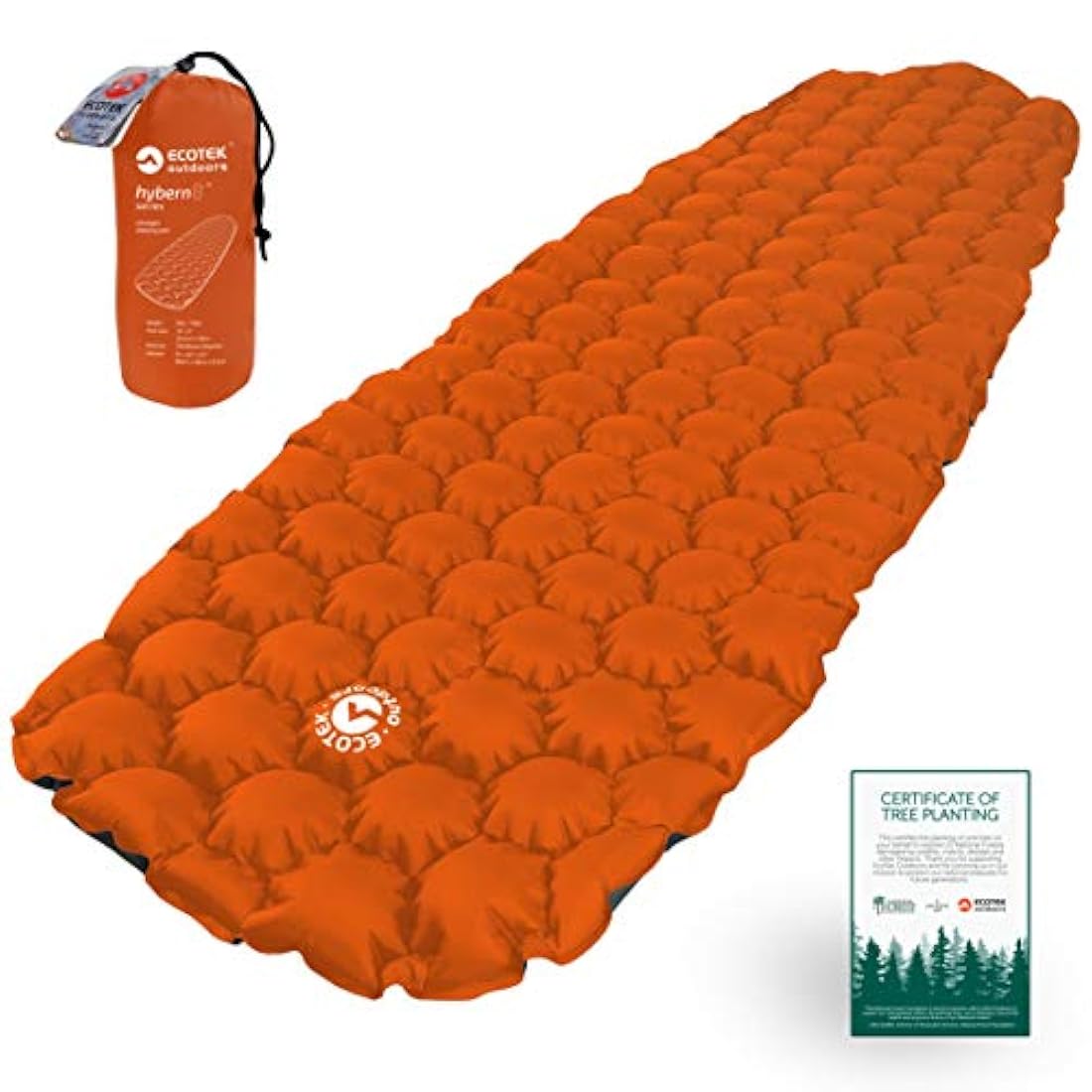 Colchoneta de dormir hinchable ultraligera con diseño