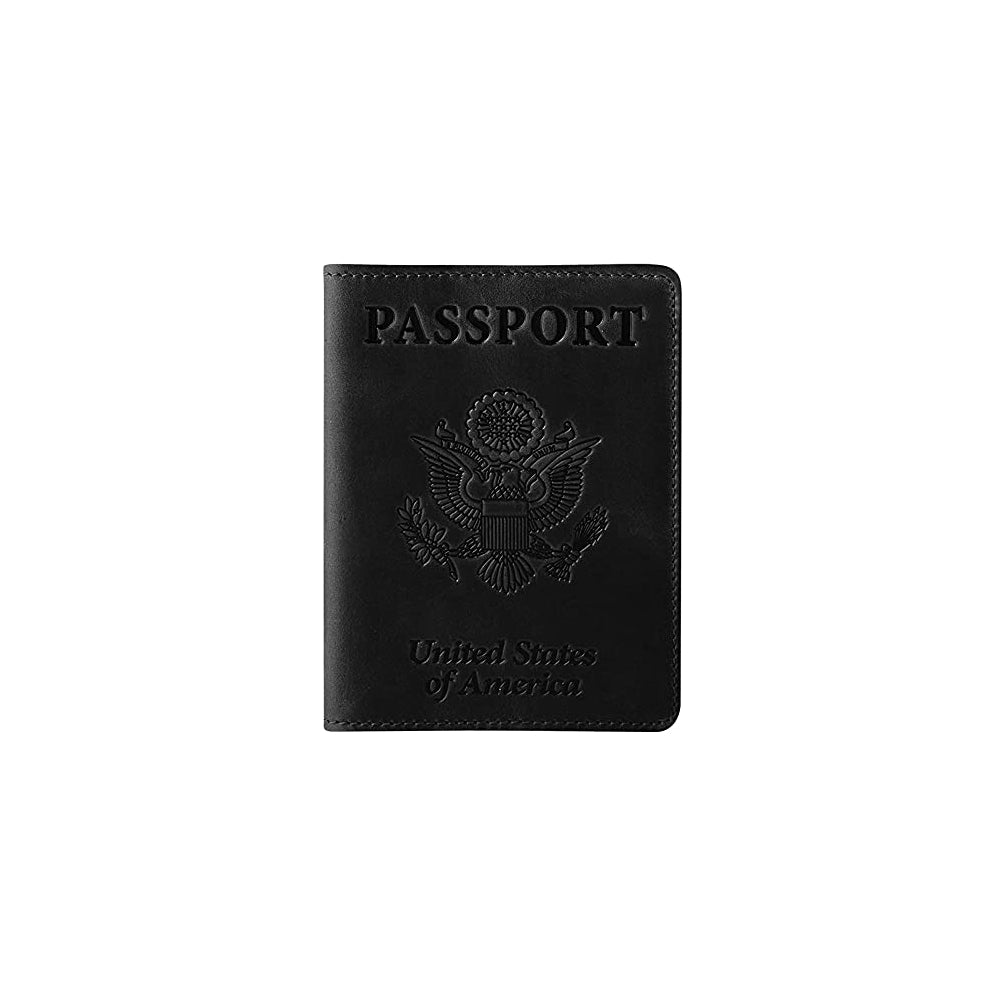 Porta Documentos y Tarjetas  de piel sintética negra