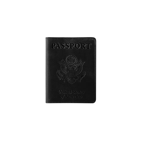 Porta Documentos y Tarjetas  de piel sintética negra