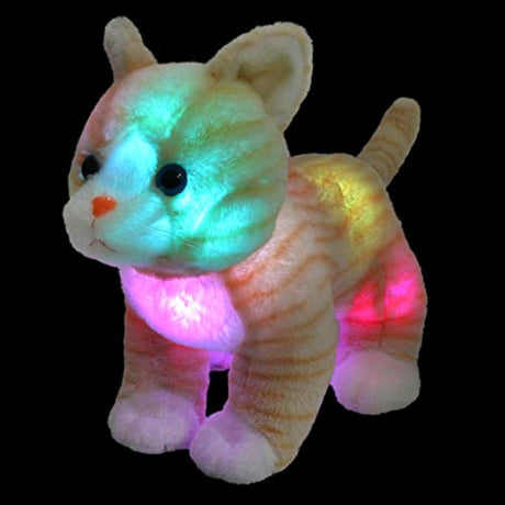 Peluches peluche de gato 14 con luz realista de luces LED