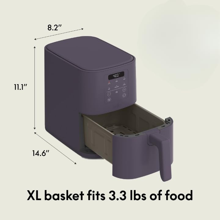 Freidora de Aire 4Qt Bella, Cerámica Antiadherente, 6 Opciones
