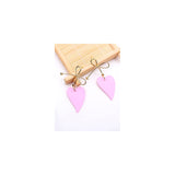 Aretes de corazón rojo para mujer