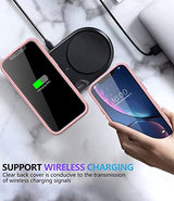 Diverbox Funda para iPhone Xr [a prueba de golpes, a prueba de gotas] [a prueba de polvo], resistente funda de protección para Apple iPhone XR (rosa)