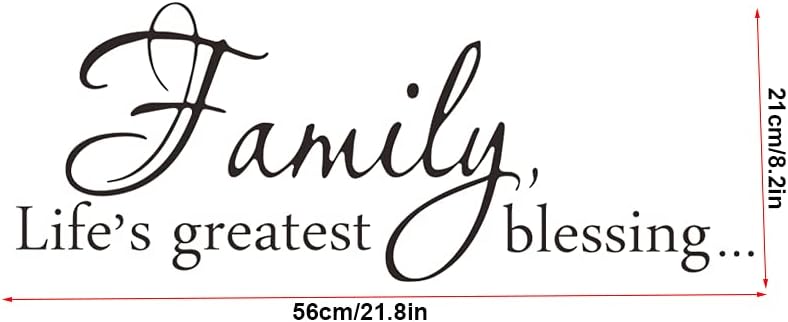 Vinilo Decorativo de Pared, Family Life, 22 x 8.3