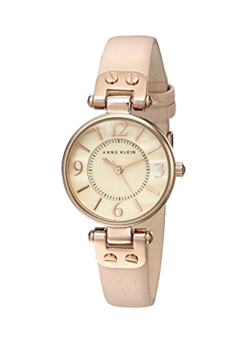 Reloj con correa de piel para mujer