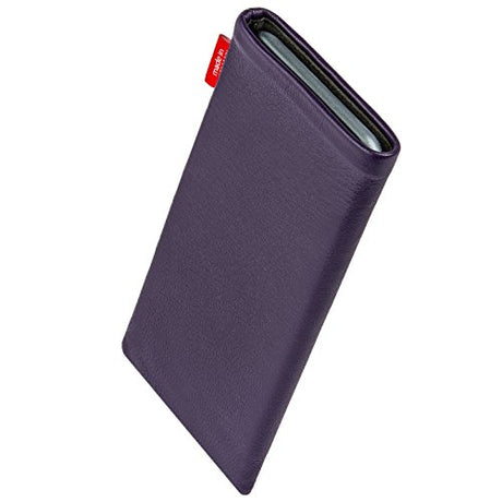 fitBAG Beat Lilac - Funda personalizada para Samsung Galaxy S22 Ultra | Fabricada en Alemania | Funda de piel de napa fina con forro de microfibra para limpieza de pantallas