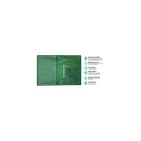 Porta Documentos y Tarjetas de piel para pasaporte verde