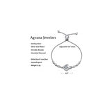 Pulseras de piedra natal de eslabones AGVANA Rosy Reverie