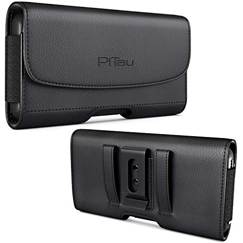 Bomea Funda para iPhone 8 Case, iPhone 6 6S iPhone 7 Hecha de cuero sintético de alta calidad. Con soporte para cinturón. Delgada y rígida. Con ranura para tarjetas o DNI. Color negro