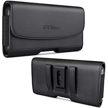 Bomea Funda para iPhone 8 Case, iPhone 6 6S iPhone 7 Hecha de cuero sintético de alta calidad. Con soporte para cinturón. Delgada y rígida. Con ranura para tarjetas o DNI. Color negro