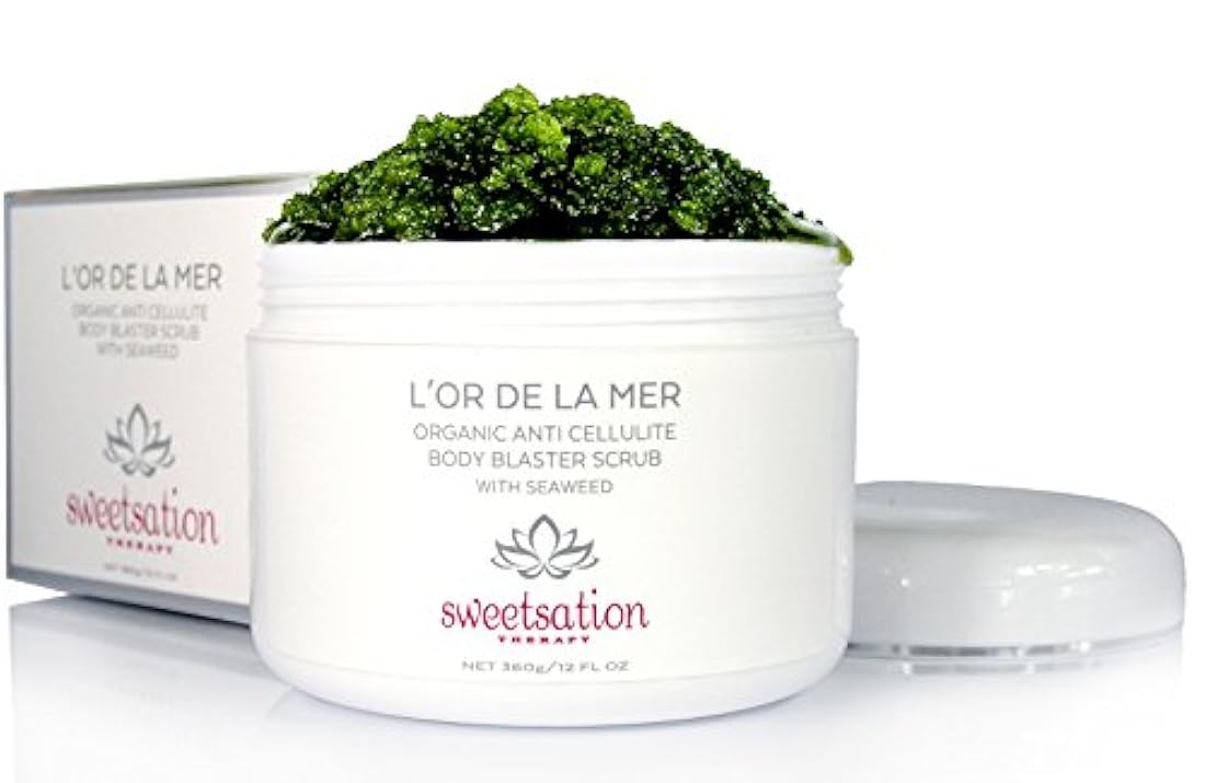 Exfoliante corporal anticelulítico orgánico, con sal marina