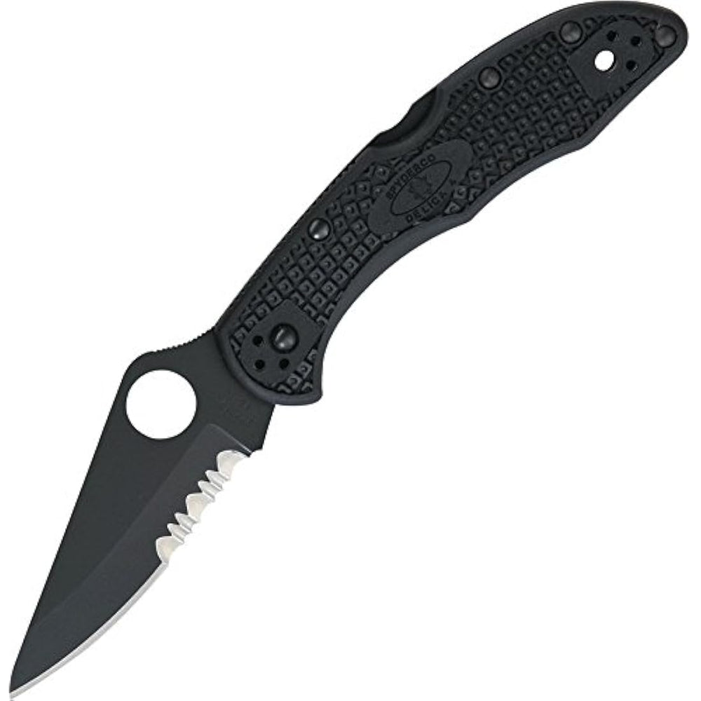 Spyderco Delica 4 Cuchilla combinada de filo de hoja ligera
