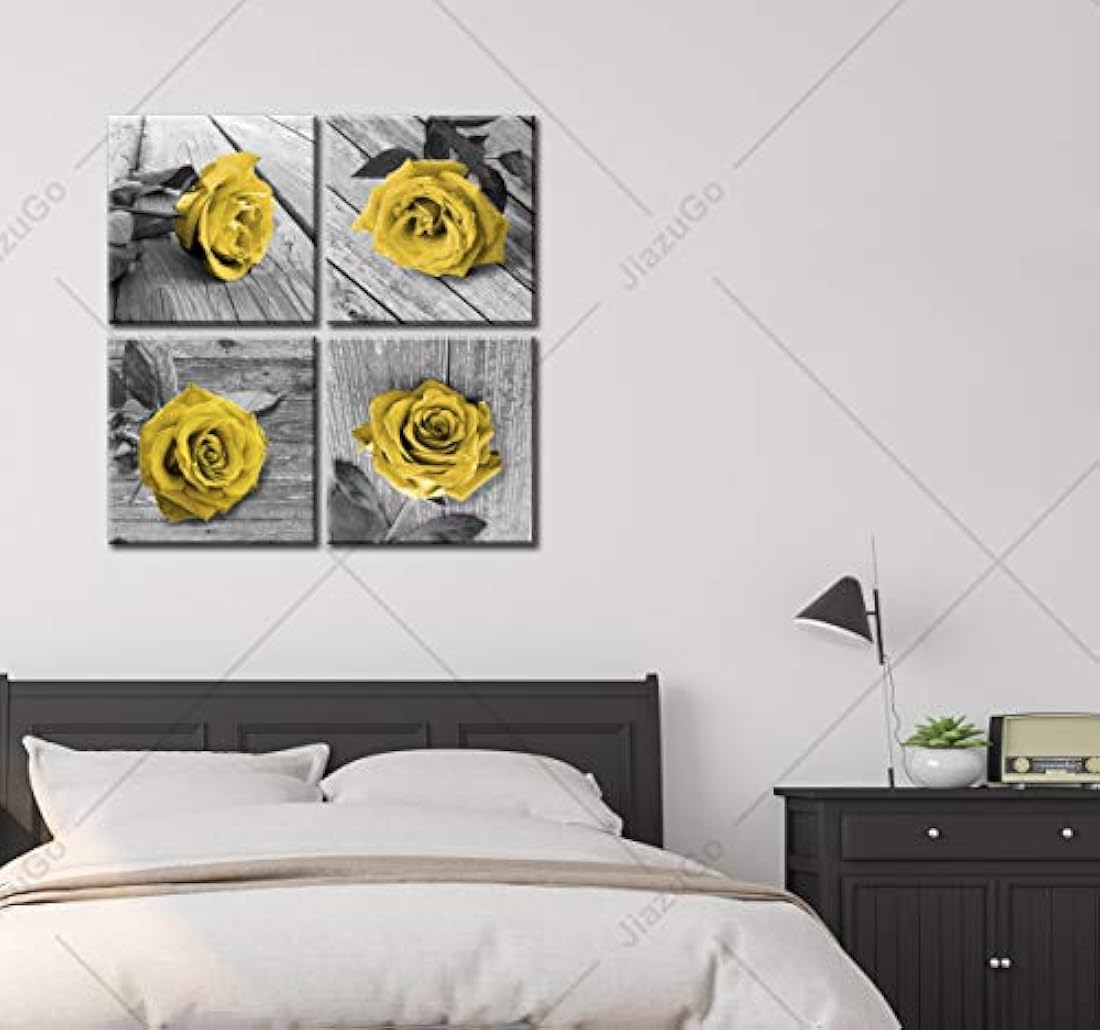 JiazuGo - Lienzo decorativo de pared 4 piezas
