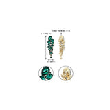 Aretes colgantes de clip para mujer