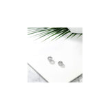 Aretes de plata de ley redondos para mujeres