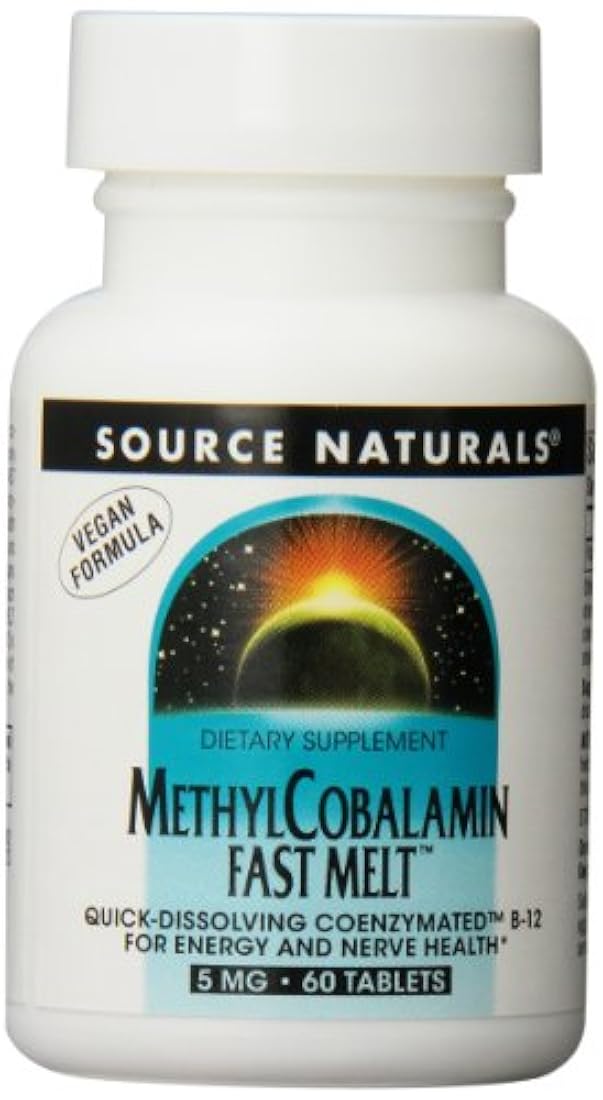 Fuente Naturals Methylcobalamin, Vitamina B-12, 60 tab