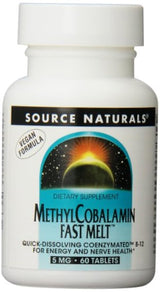 Fuente Naturals Methylcobalamin, Vitamina B-12, 60 tab