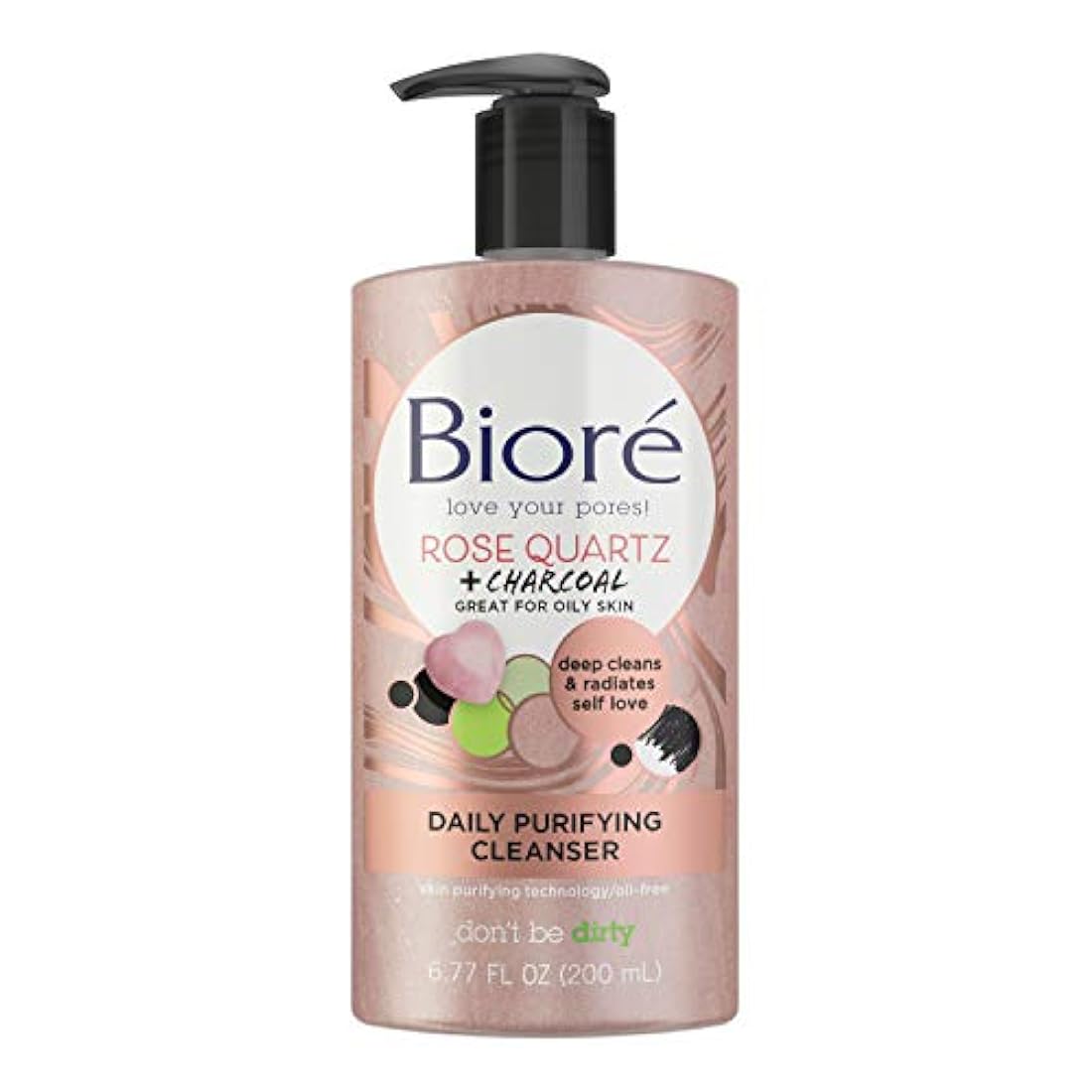 Bioré Cuarzo Rosa Con Carbón Facial