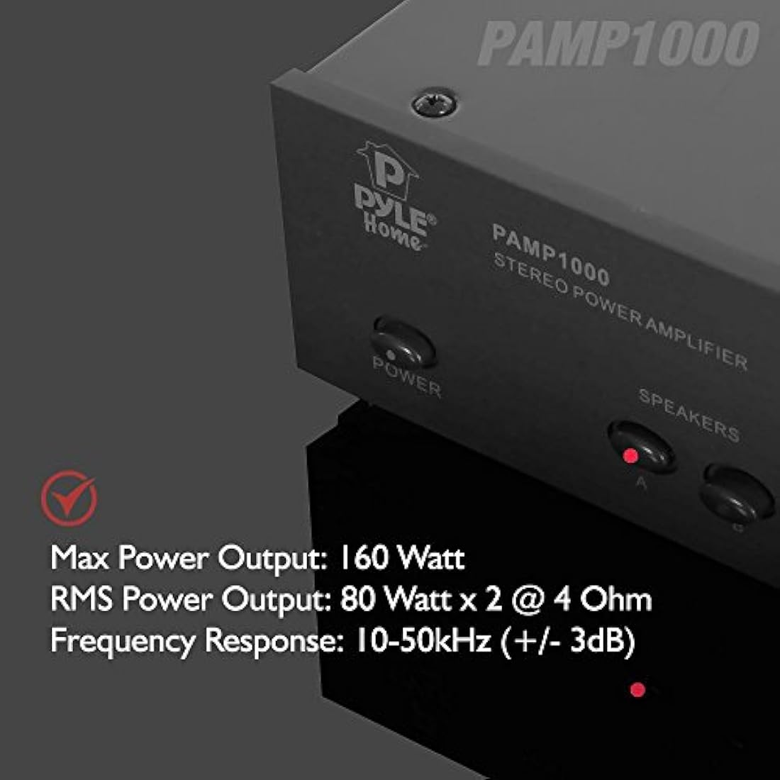 Amplificador de potencia estéreo PYLE PYLE-HOME PAMP1000