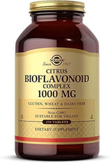 Solgar Citrus Bioflavonoid Complex 1000 mg, 250 comprimidos - Antioxidante Support - Promueve la salud óptima - No OMG, Vegano, Sin Gluten, Lácteos, Kosher - 250 porciones