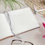 Libro de invitados de boda 9.0 x 7.0 diseño rústico