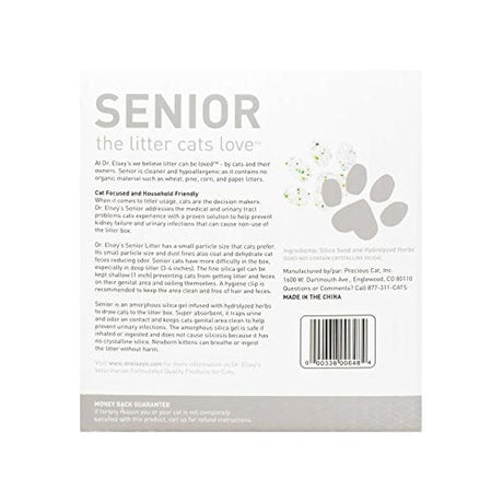Precious Cat Dr. Elsey 's Senior Cat Litter, 8 libras.