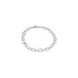 Pulseras de plata de ley italiana con cadena de eslabones