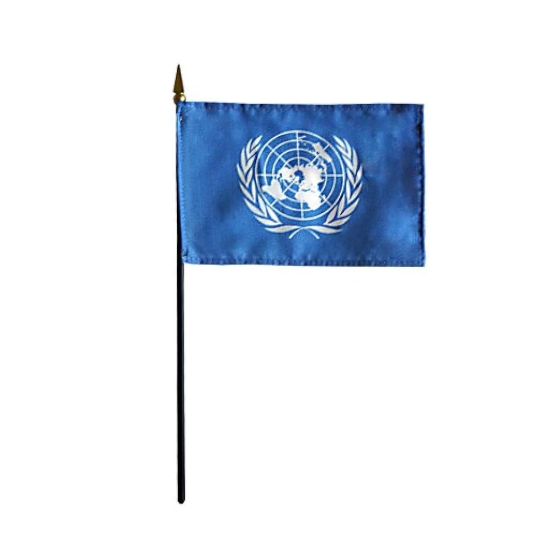 Bandera de Naciones Unidas en miniatura