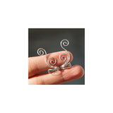 Aretes de elfo sin perforación hipoalergénicos para mujeres