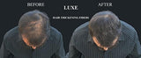 Luxe Thickening de pelo fibras con Queratina Natural – 2 Meses suministro de confianza en un frasco. Múltiples Colores disponibles., Café Oscuro