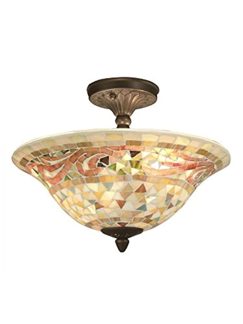 Dale Tiffany 8780/3LTF Tiffany/Mica Tres luces de montaje