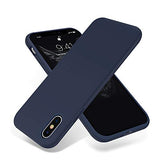 OTOFLY - Funda protectora de goma de silicona suave de alta calidad, compatible con Apple iPhone X (solamente), color azul medianoche