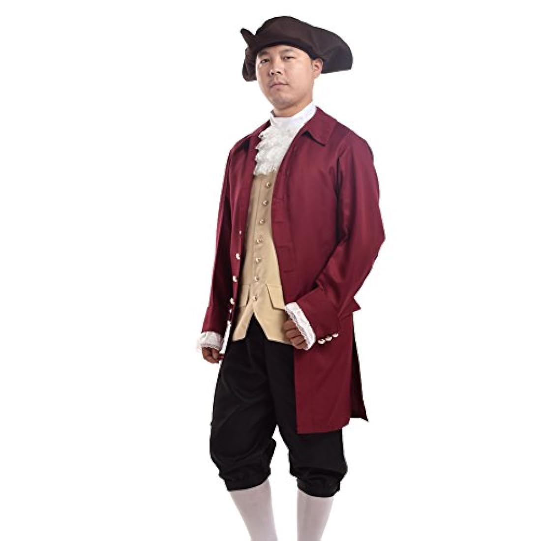 Disfraces Disfraz colonial rococó para hombre patriótico