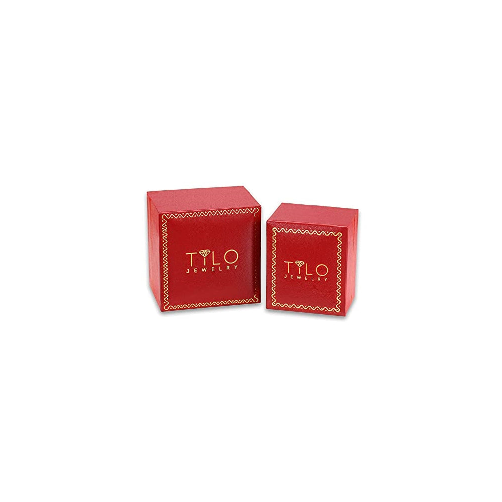 Aretes redondos clásicos de oro blanco de 14K