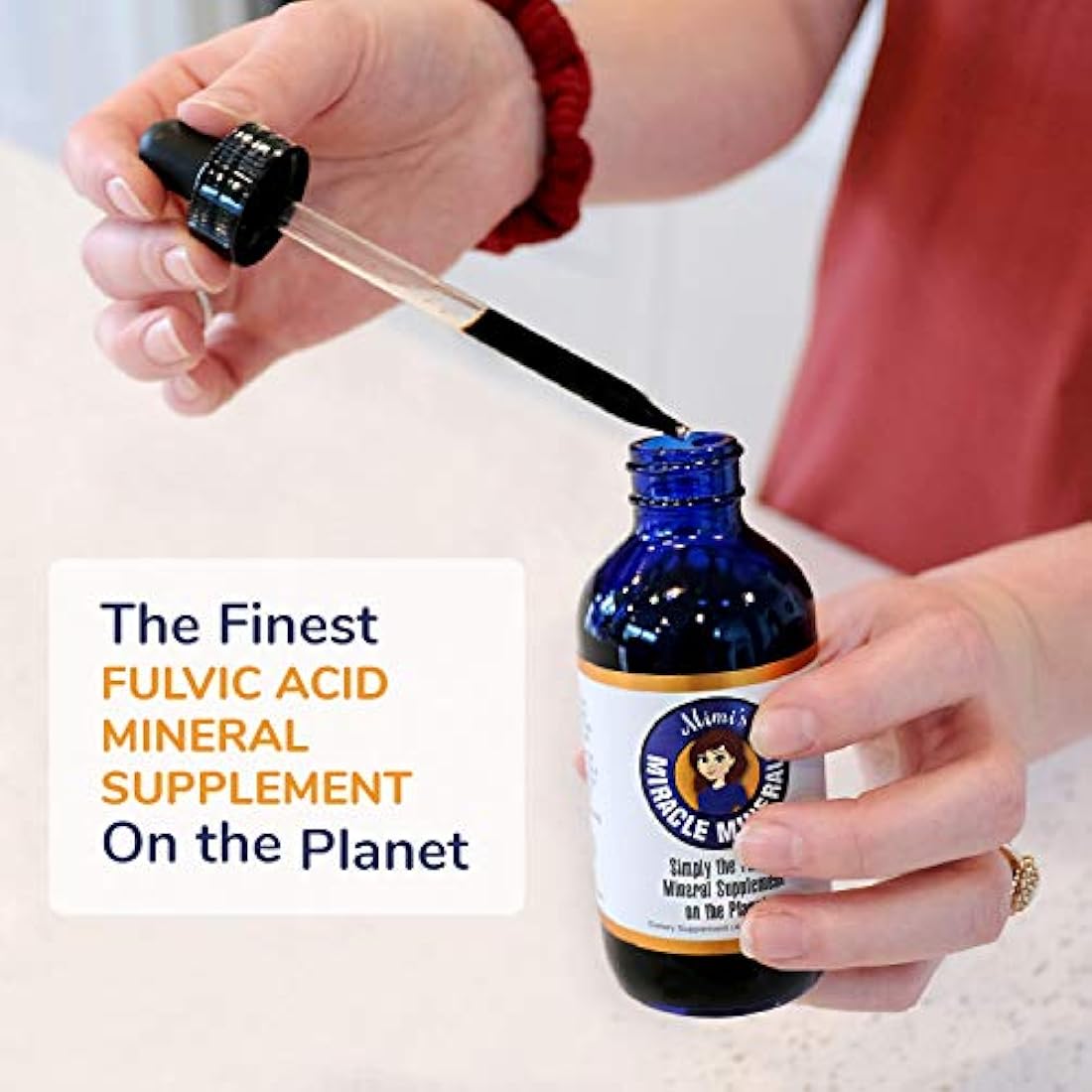 Mimi's Miracle Minerals, botella grande de 4 onzas, ácido fúlvico y suplemento de ácido húmico, suministro de 120 días, líquido. Todos los beneficios de Shilajit, pero más conveniente. Suplemento mineral orgánico iónico, No Model, n/a, Azul, 1